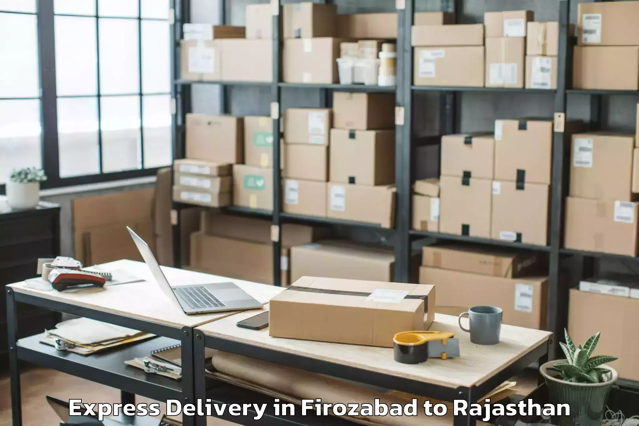 Get Firozabad to Chaksu Express Delivery